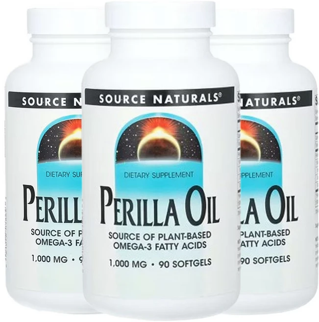 소스네츄럴스 들깨 기름 1000 mg 90 소프트젤, 90정, 3개 - 쿠팡