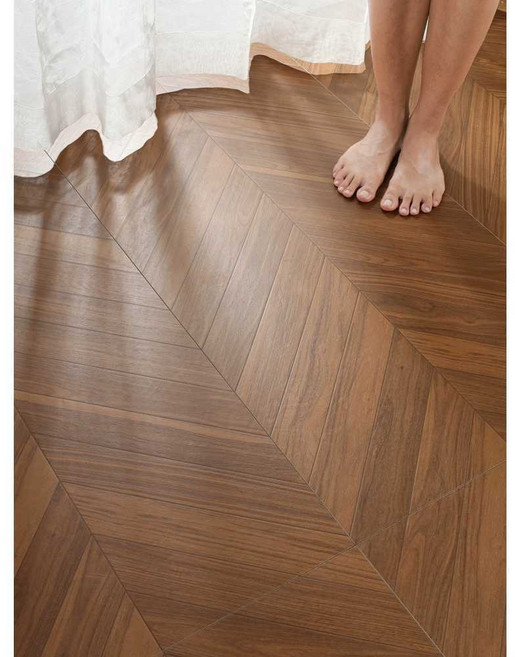 헤링본 타일 600x1200 침실 거실 주방 나무 바닥 타일, 나뭇결, 1개