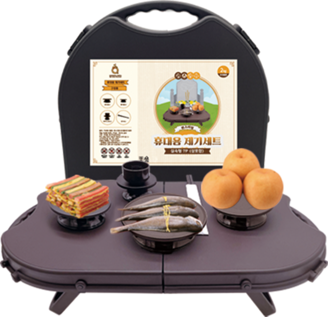 퀸스리빙 휴대용 제기세트 7P 실속형, 3개