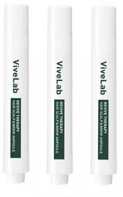 바이브랩 리바이브 테라피 헤어 스칼프 앤 브로우 앰플, 15ml, 3개 - 쿠팡