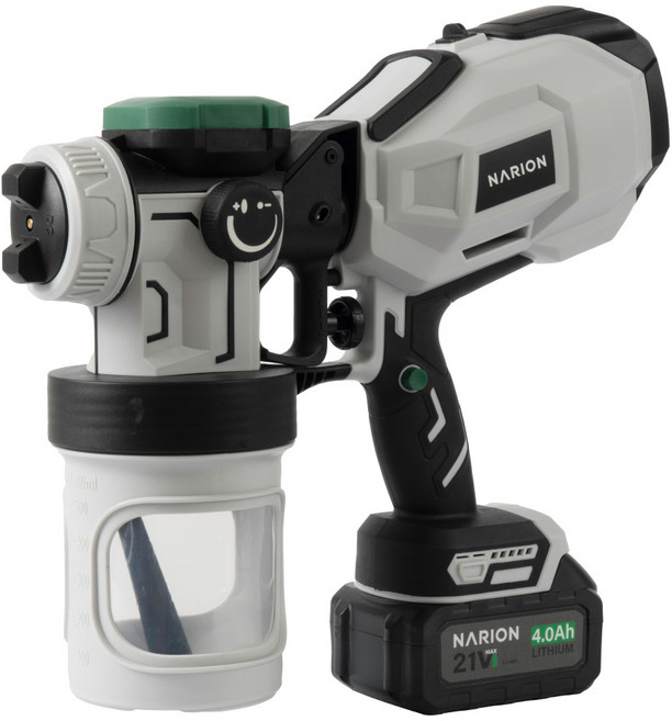 나리온 21V 무선 충전 페인트 스프레이건 분사기, 1개