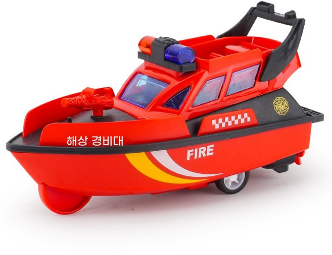 관성 미니카 경찰차 소방차 모델 내구성 좋은 장난감 자동차 컬렉션, 빨간색 관성 요트[OPP 포장]