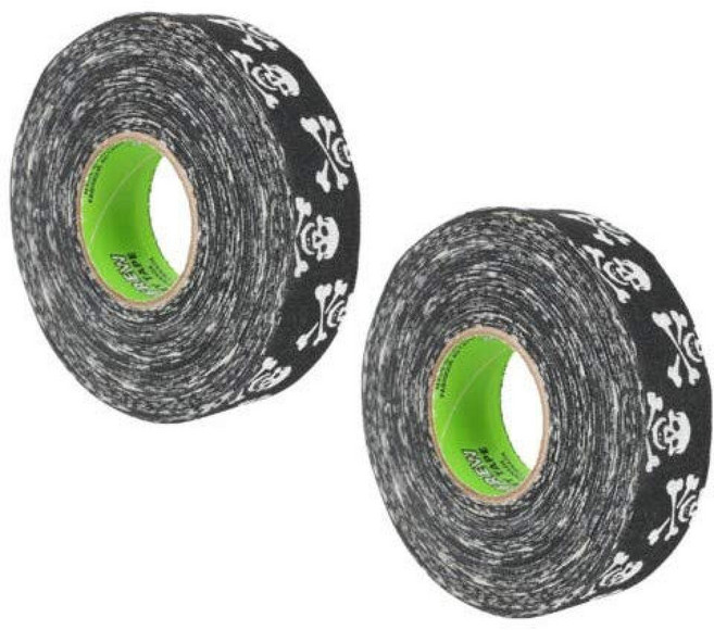 Renfrew Scapa 천 하키 테이프 해골 및 크로스본 2팩 24mm x 25m, Renfrew Scapa 천 하키 테이프 해골 및 크로