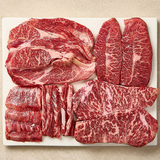 마장동 한우이츠 1++등급 한우선물세트, 1세트, 프리미엄 5호 (일반 감사장), 1kg