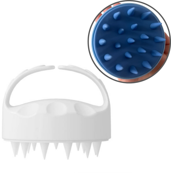 듀바홈 두피 마사지 샴푸 브러쉬, 1개, Pure White (퓨어 화이트)