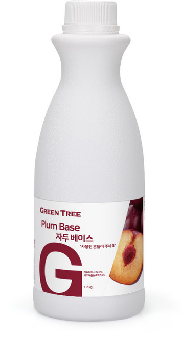 그린트리 자두 에이드 베이스, 1.2kg, 2개