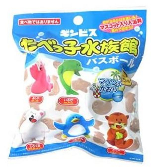 일본직배송 타벳코 수족관 목욕볼 5개 1세트 입욕제, 1