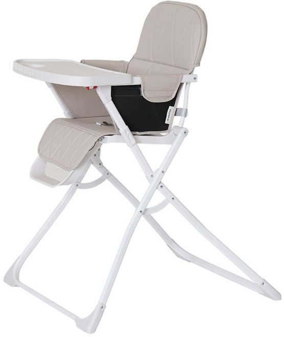 에시앙 원터치 영유아 하이체어, 화이트
