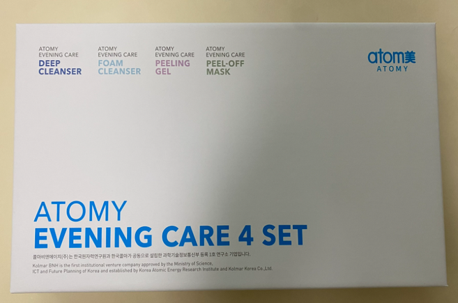 애터미 이브닝케어4종(딥클렌저 폼클렌저 필링젤 외) 이브닝 케어, 1세트