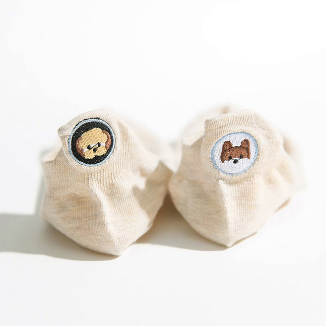 KINTTIN 動物刺繡襪 女生船襪