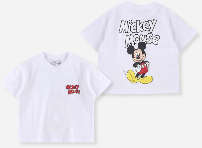 디즈니 여름 남아 여아 미키&미니 반팔 티셔츠