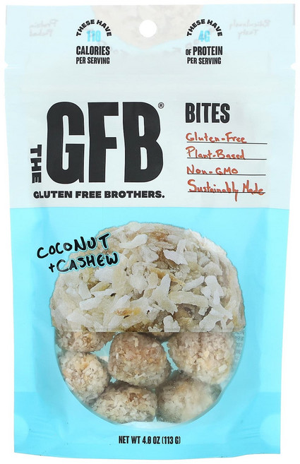 더 지에프비 글루텐 무첨가 바이트 코코넛 + 캐슈 113g(4.0oz) GFB-00405, 113g, 1개
