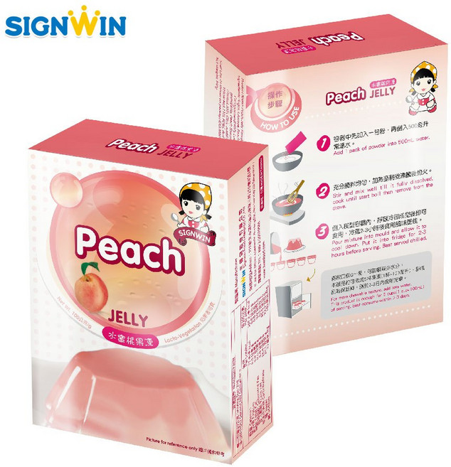 三瀛 SIGNWIN Peach 水蜜桃果凍粉 100g/盒, 1個