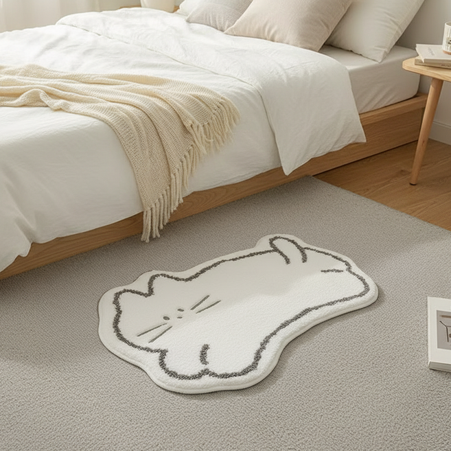 아룸 빨아쓰는 인테리어 감성 발매트, 고양이