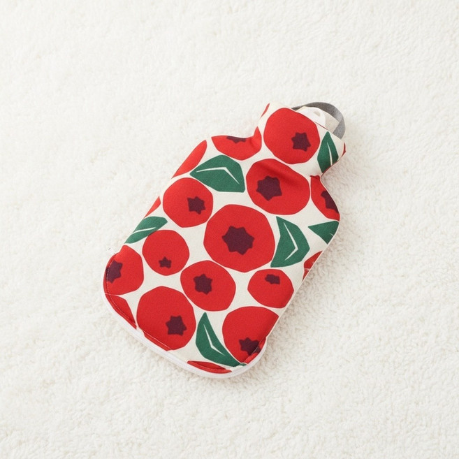 파쉬 보온물주머니 2L+레드베리패턴 면커버