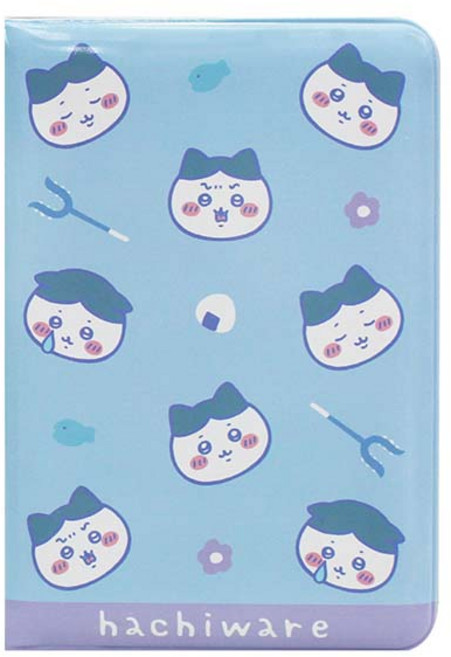 Usagi 可愛兔子圖案收納冊 輕巧便攜 多功能文件整理簿, 藍色