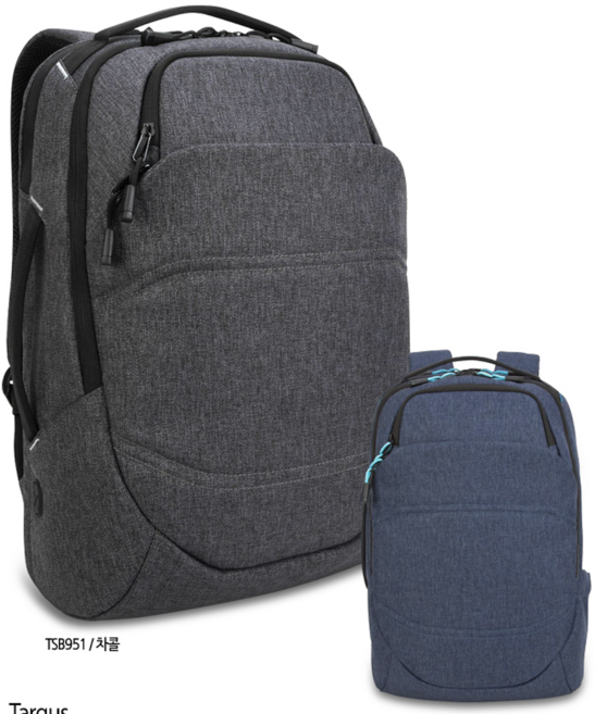 Targus Buniss casual backpack TSB951 타거스 16형 백팩 초특가, 차콜, 1개