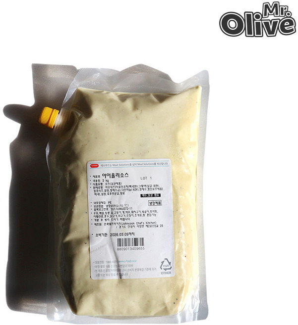에쓰푸드 아이올리 소스 2kg, 1개