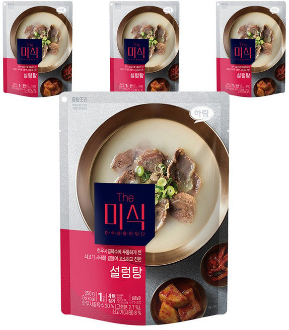 The미식 상온 국물요리 3개 설렁탕, 350g, 4개