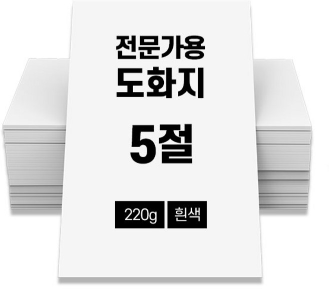 전문가용 도화지 220g 100매 흰색 5절