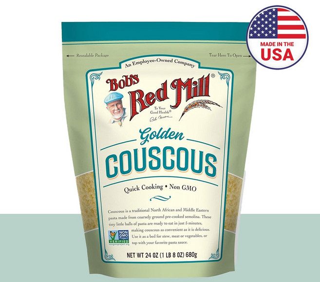 Bobs Red Mill Golden Couscous 24 oz (680 g) 1팩, 680g, 1개
