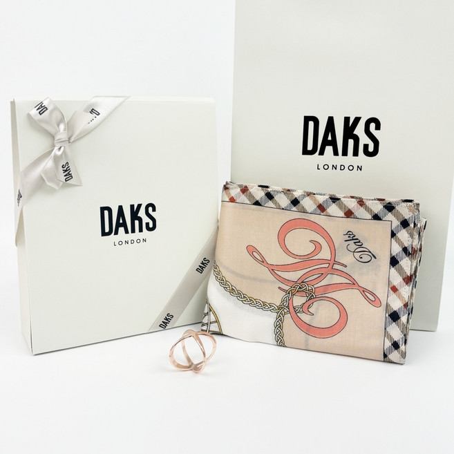 [백화점] 닥스 실크 스카프 선물포장 스카프링 세트 쁘띠쓰카프 명절 추석 선날 선물 여성