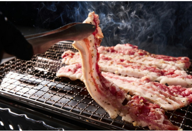 지리산 한돈 생삼겹살 캠핑 삼겹살 목살 앞다리살 돈마호크 300g, 구이용(0.7cm~1cm)/돈마호크, 1개