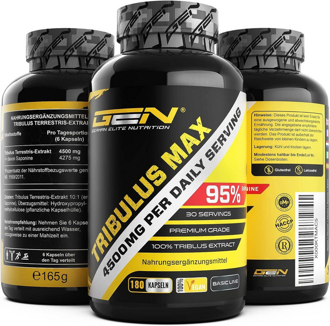 트리뷸러스 95% 사포닌 비건 헬스보충제 180캡슐, 180정, 1개