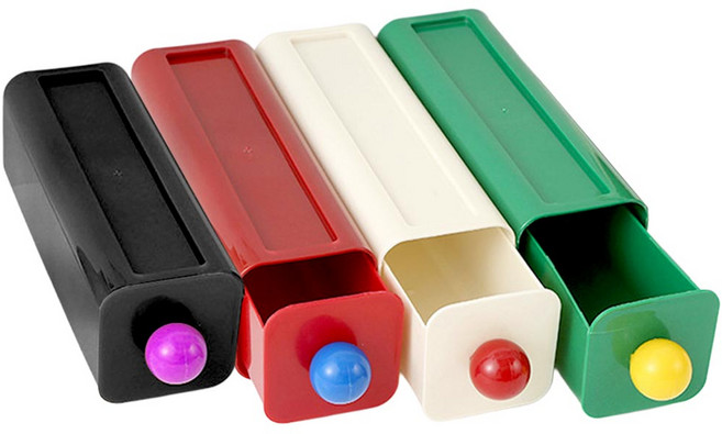 깔끔더하기 부착식 슬라이드 서랍 수납 정리함 적층 틈새 트레이, 그린, 1개