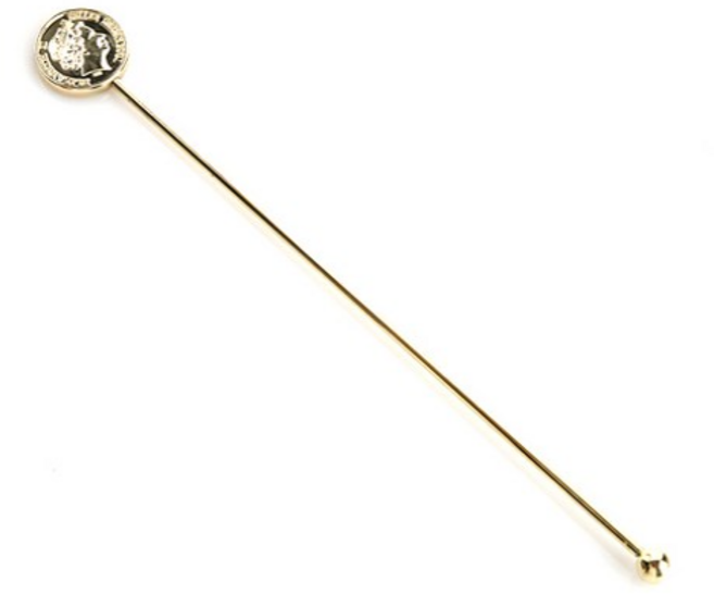 벨르디자인 머들러 원형 엘리자베스, GOLD, 1개