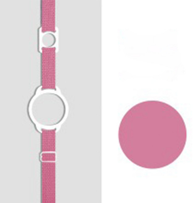 온통온유 물병 스트랩 끈달린 물통 주머니, 퍼플핑크, 1개