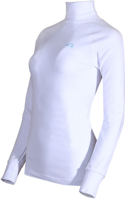 흰색 나그랑 폴라티 몸통단면 팔쪽은 두겹으로 제작된 면 폴라티