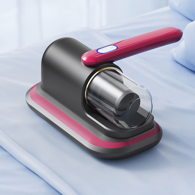 에이엔이엠 무선 스마트 살균 먼지 진드기 청소기 이불 집먼지 청소 강흡력 진드기 퇴치 침구용 무선 침구청소기, 레드
