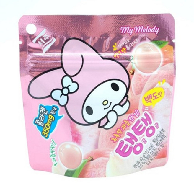 서주 탱글탱글 백도 복숭아맛 젤리 40g 츄잉젤리, 28개