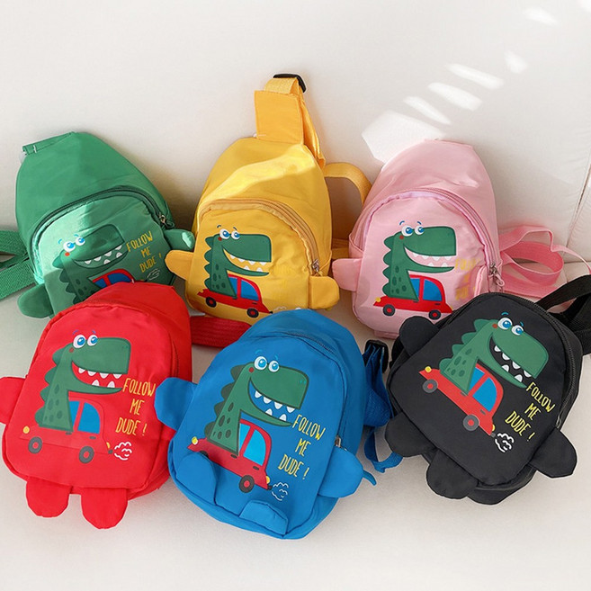 공룡 캐릭터 키즈 미니 슬링백 초등학생 소풍 가방 답레품 선물