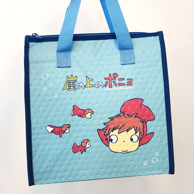 지브리 벼랑위의 포뇨 보온보냉 가방 런치백, 1개