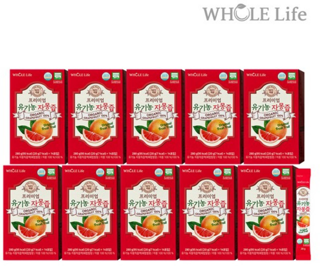프리미엄 유기농 자몽즙 14포 x 10박스