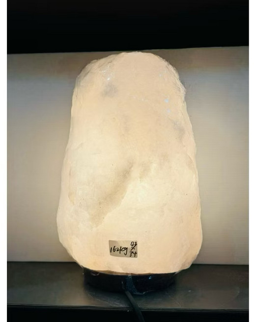 白鹽燈 16.2kg 寬22高34cm 居家擺飾, 搭配陶瓷燈頭加粗可調光保險絲電線