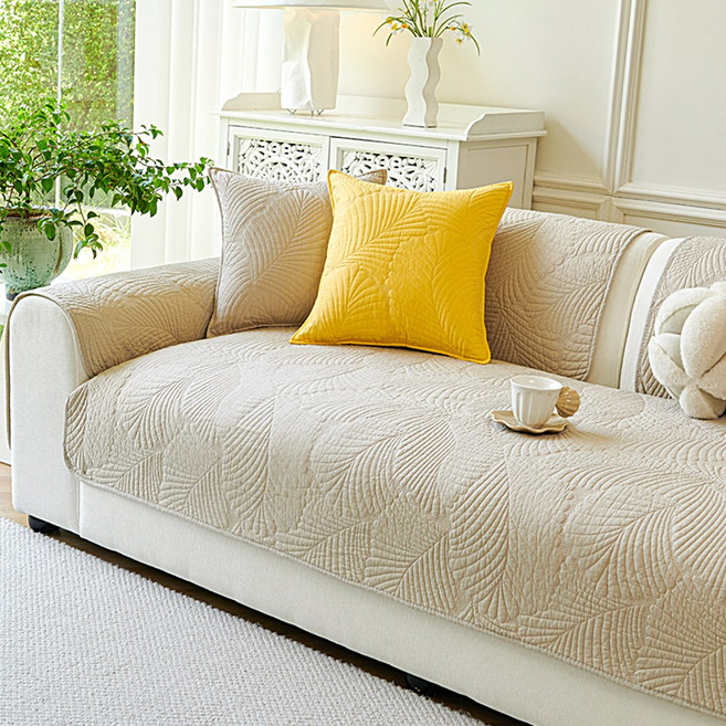 오라이프샵 북유럽 사계절 논슬립 패브릭 퀼트 쇼파패드 단품