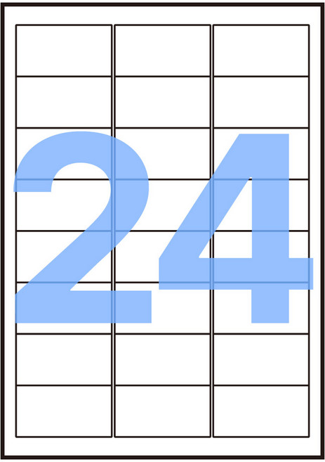 폼택 호환용 물류관리용 주소용 라벨지 LS-3102, 100매, 24칸