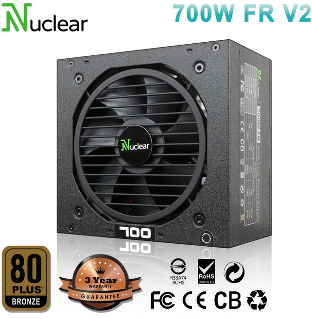 Nuclear FR.V2 600W 電源供應器, 1個, Nuclear 700W(銅牌)