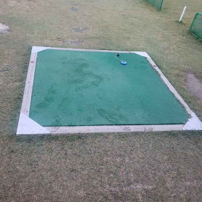 파크골프 티박스 티매트 고무프레임 나무프레임 용품 시설물 기구물, 1개