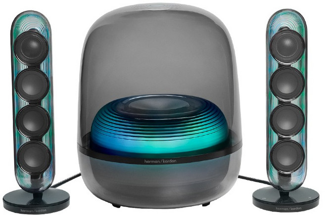 哈曼卡登 Harman Kardon Sound Sticks 5 水母 喇叭 2.1聲道音響 重低音 190瓦, 黑色, 1個