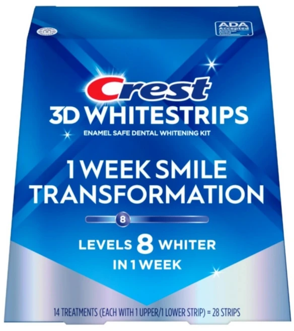 크리스트 3D 화이트 미백 스트립 28+8 Strips 총18미백, 14개, 40g - 쿠팡