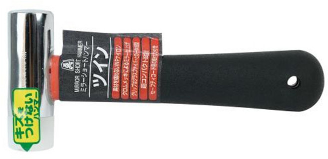 수사 미니망치 트윈 MSH-TW 2654470 인테리어 내장부 조립 헤드교체형 트윈헤드 폴리나일론 크롬도금, 1개