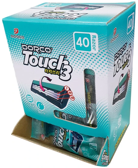 도루코 터치 3 휴대용 3중날 면도기 - 쿠팡