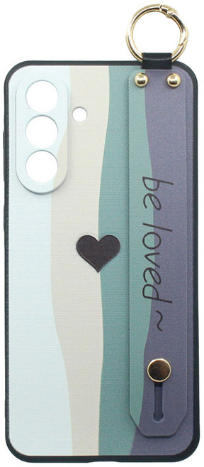 신서엔코 갤럭시 케이스 하트 레인보우 핸드 스트랩 핸드폰케이스