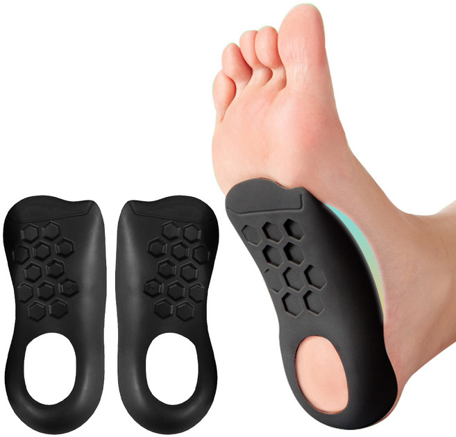 휴책 보호대연구소 아치업 아치 보조 발바닥 신발 깔창 패드 실리콘 뒤꿈치 군대 군인 군화 행군 1set, 1세트