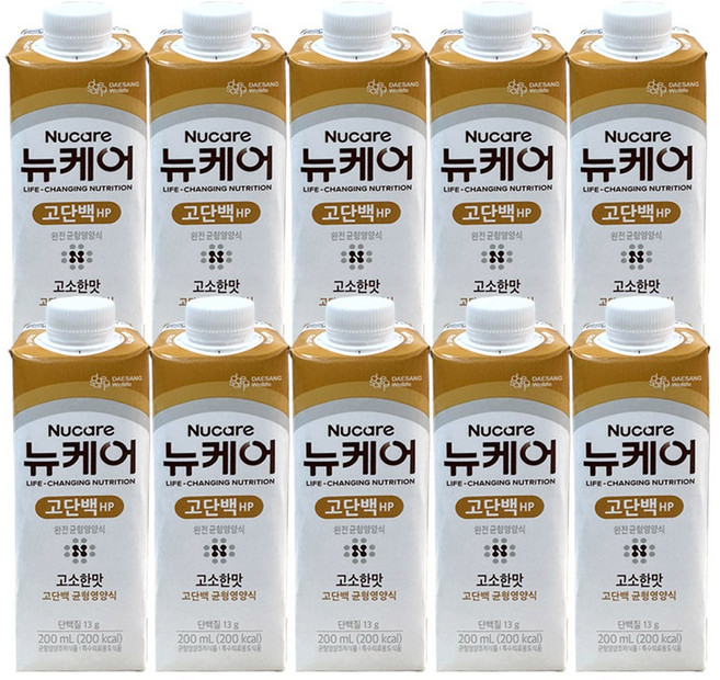뉴케어 고단백 HP 하이프로틴 환자 노인 균형영양식 아침간편식, 200ml, 10개