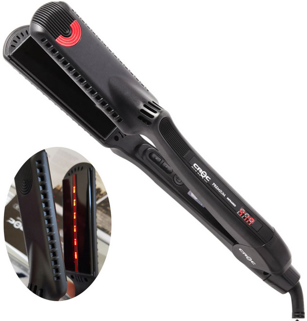 크락 프리미엄2 전문가용 원적외선 미용실 판 고데기 볼륨 수분 매직기, 크락 프리미엄2+사은품